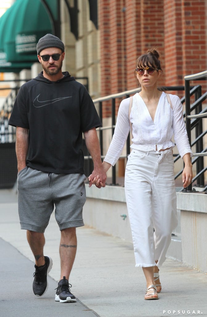 Justin Timberlake and Jessica Biel Holding Hands in NYC 2017
