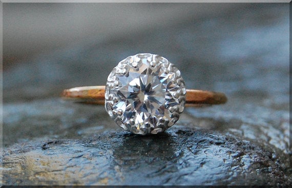 Cubic Zirconia Engagement Ring