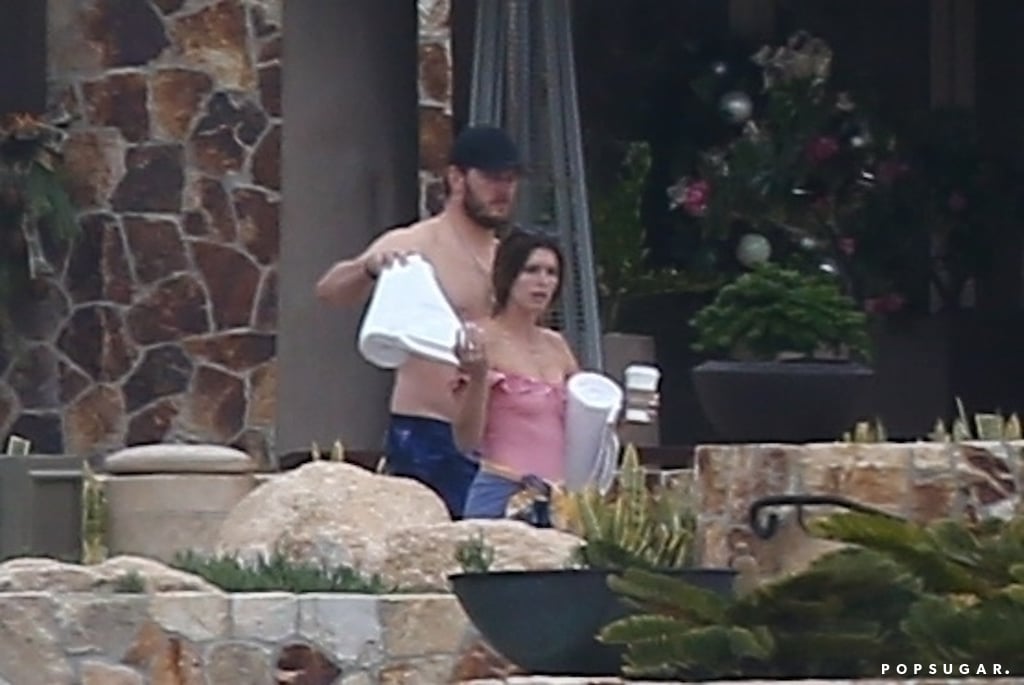Chris Pratt and Katherine Schwarzenegger in Cabo Jan. 2019