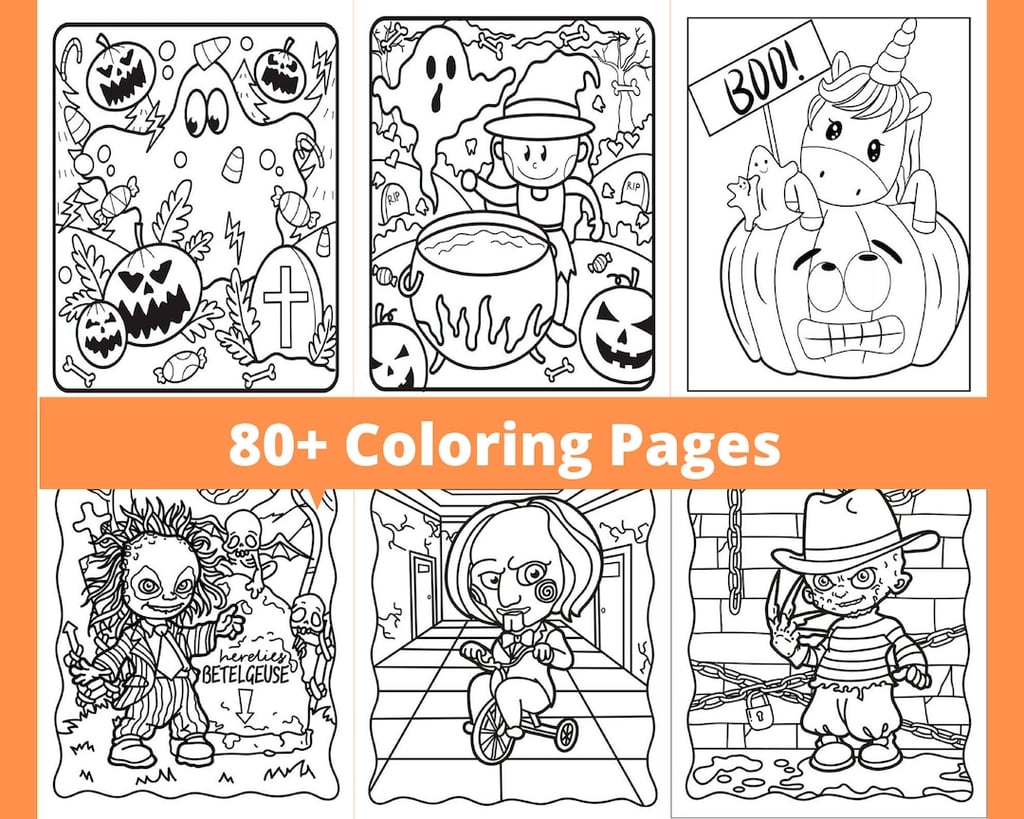 Trick or Treat Yourself to 80 Halloween Coloring Pages
