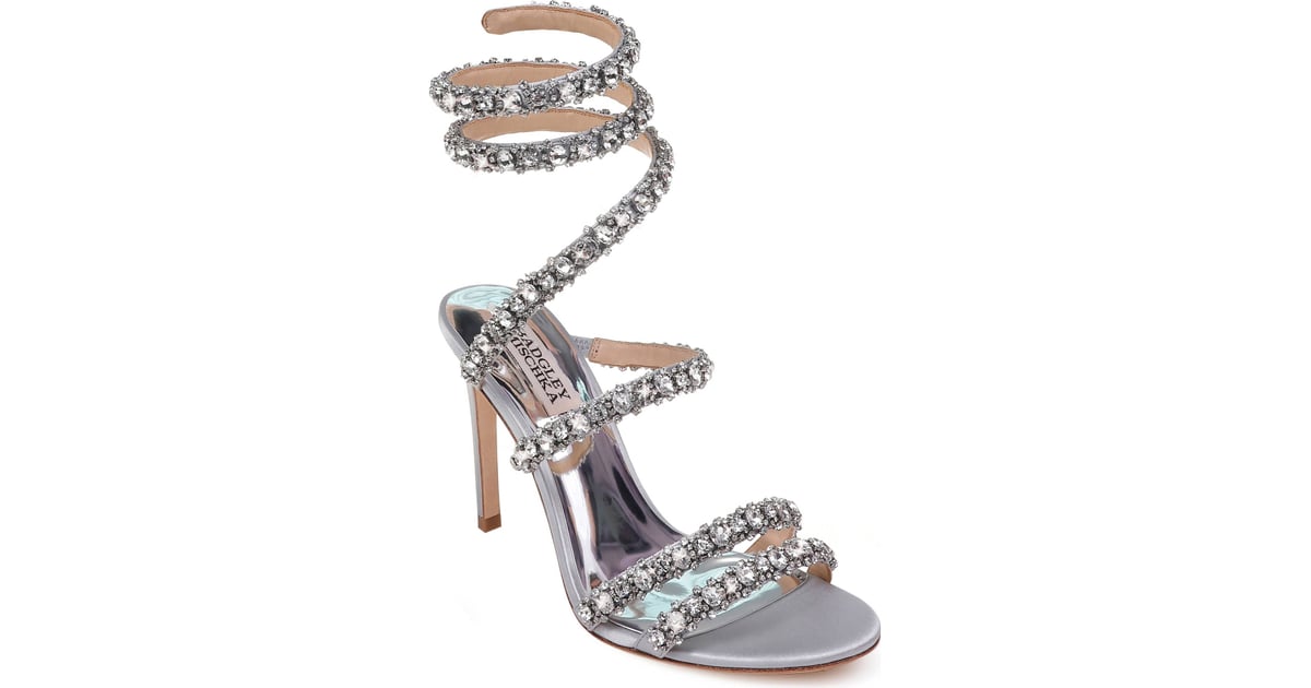 Badgley Mischka Peace Crystal Ankle Wrap Sandal | Holiday Fashion ...