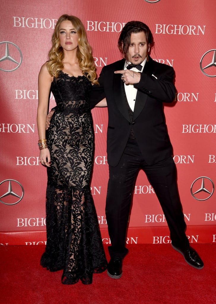 Pictured: Johnny Depp and Amber Heard