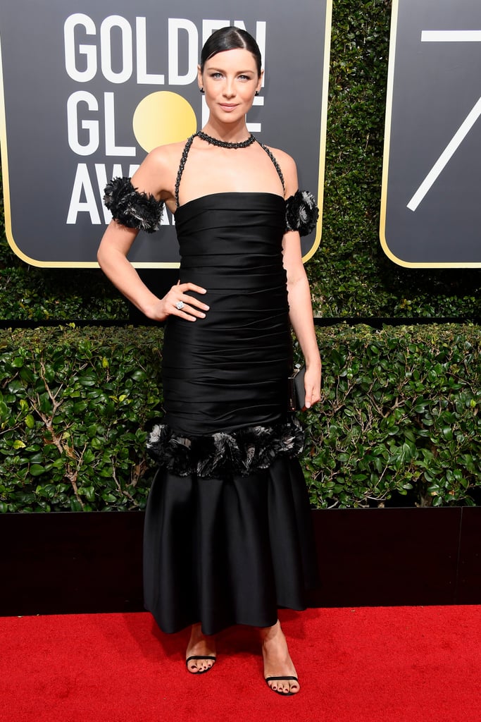 Caitriona Balfe Wearing Chanel at the 2018 Golden Globes