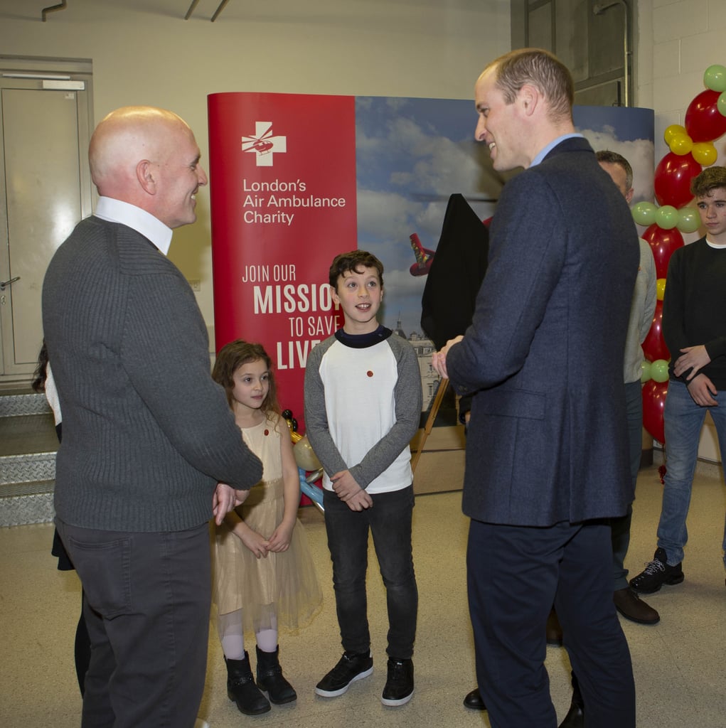 Prince William at the Royal London Hospital January 2019