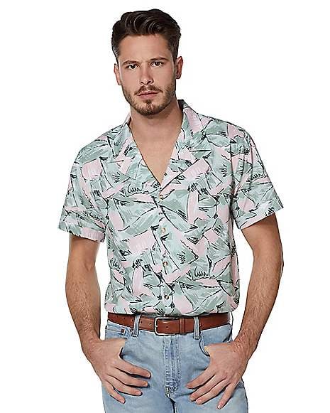 Hopper Button Down Shirt From Stranger Things