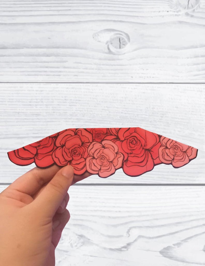 Floral Face Shield Decal