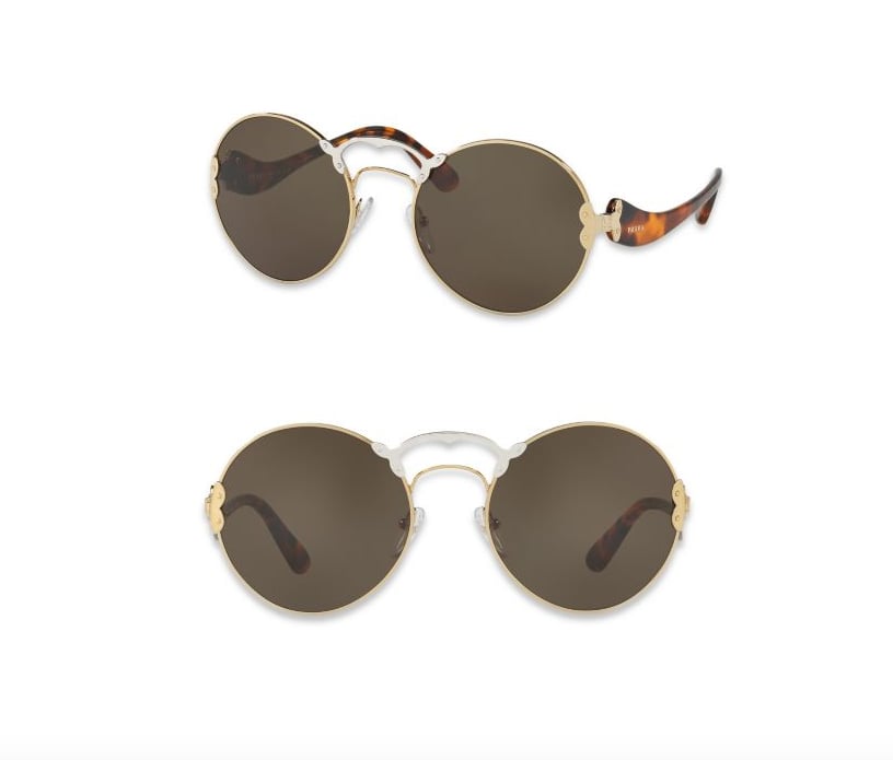 Prada round discount catwalk 57mm sunglasses