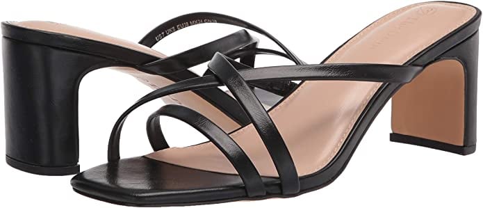 The Drop Women's Amelie Strappy Square Toe Heeled Sandal
