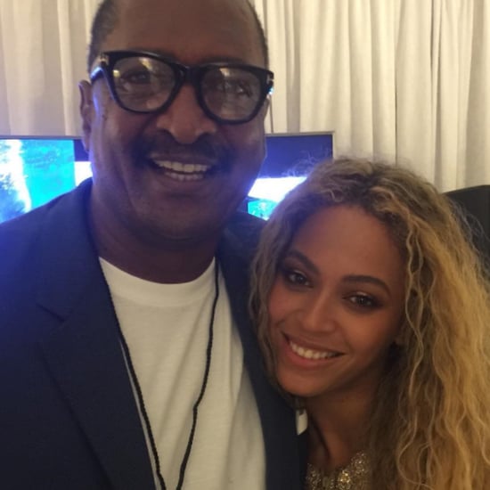 Beyonce With Her Dad Picture May 2016