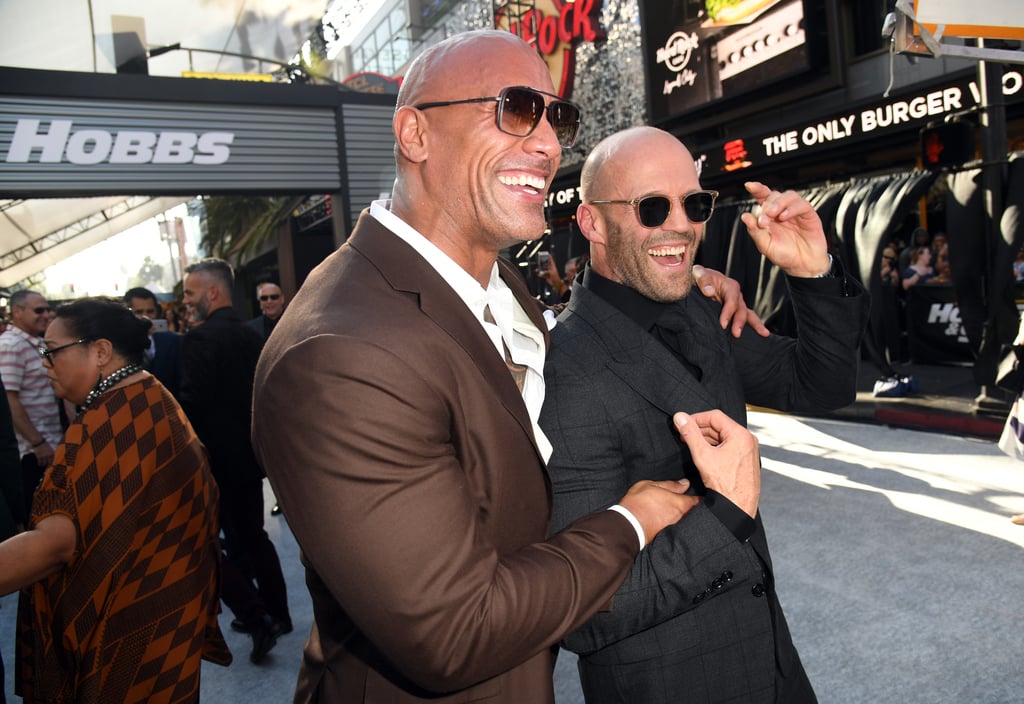 Dwayne Johnson and His Mom at Hobbs and Shaw LA Premiere