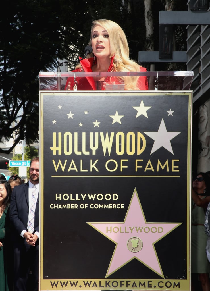 Carrie Underwood at Hollywood Walk of Fame Ceremony 2018