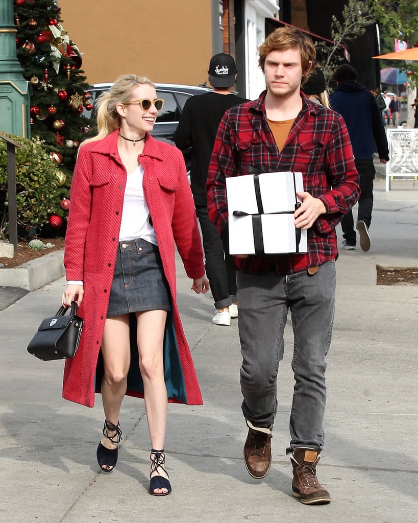 Emma Roberts and Evan Peters Out in LA December 2016