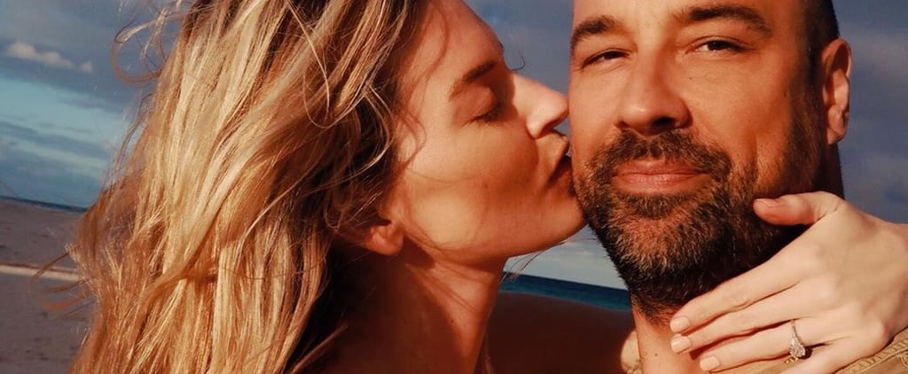 Martha Hunt's Cushion-Cut Solitaire Engagement Ring