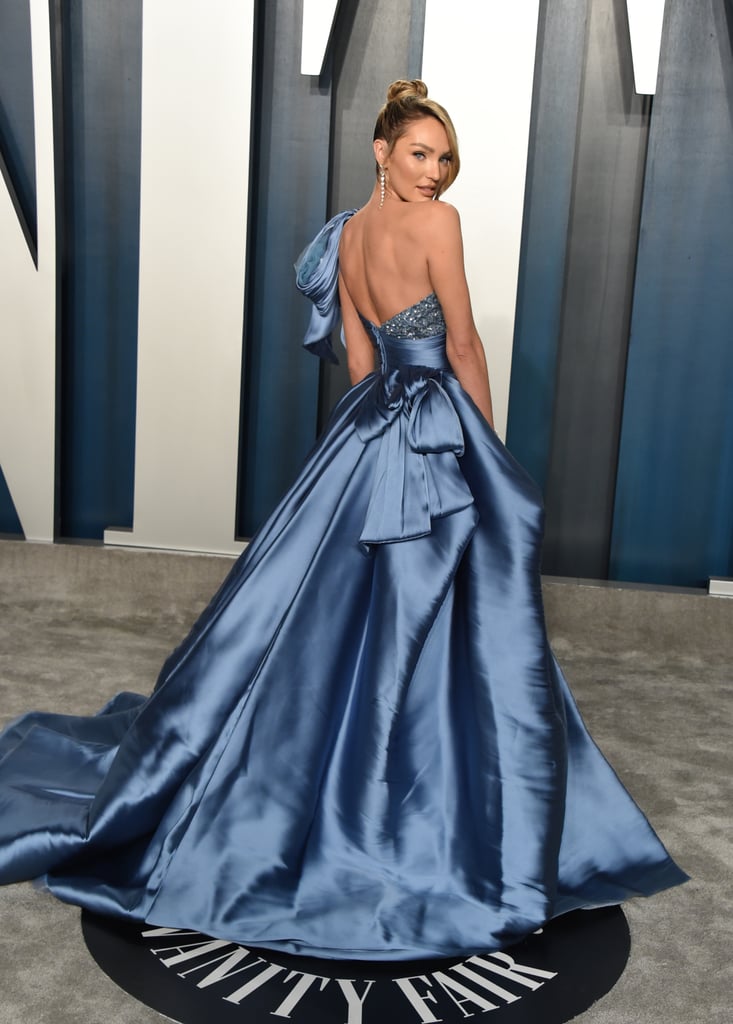 Candice Swanepoel at the Vanity Fair Oscars Afterparty 2020