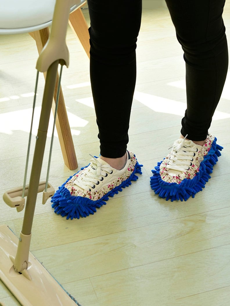 Floral Random Chenille Mop Slippers