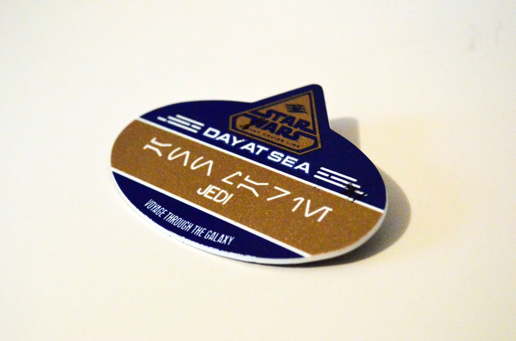 You wake up in the morning and grab your custom-made name tag in Aurebesh.