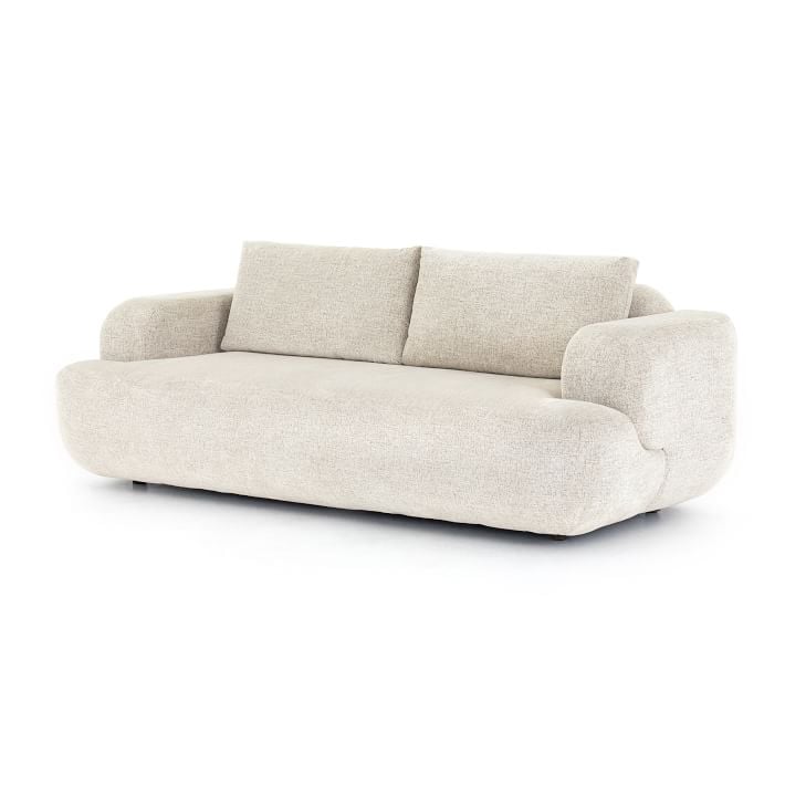 West Elm Curved Plushtone Sofa