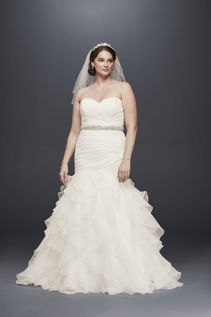 David's Bridal Collection's Ruffled Organza Dress (749) comes in a
