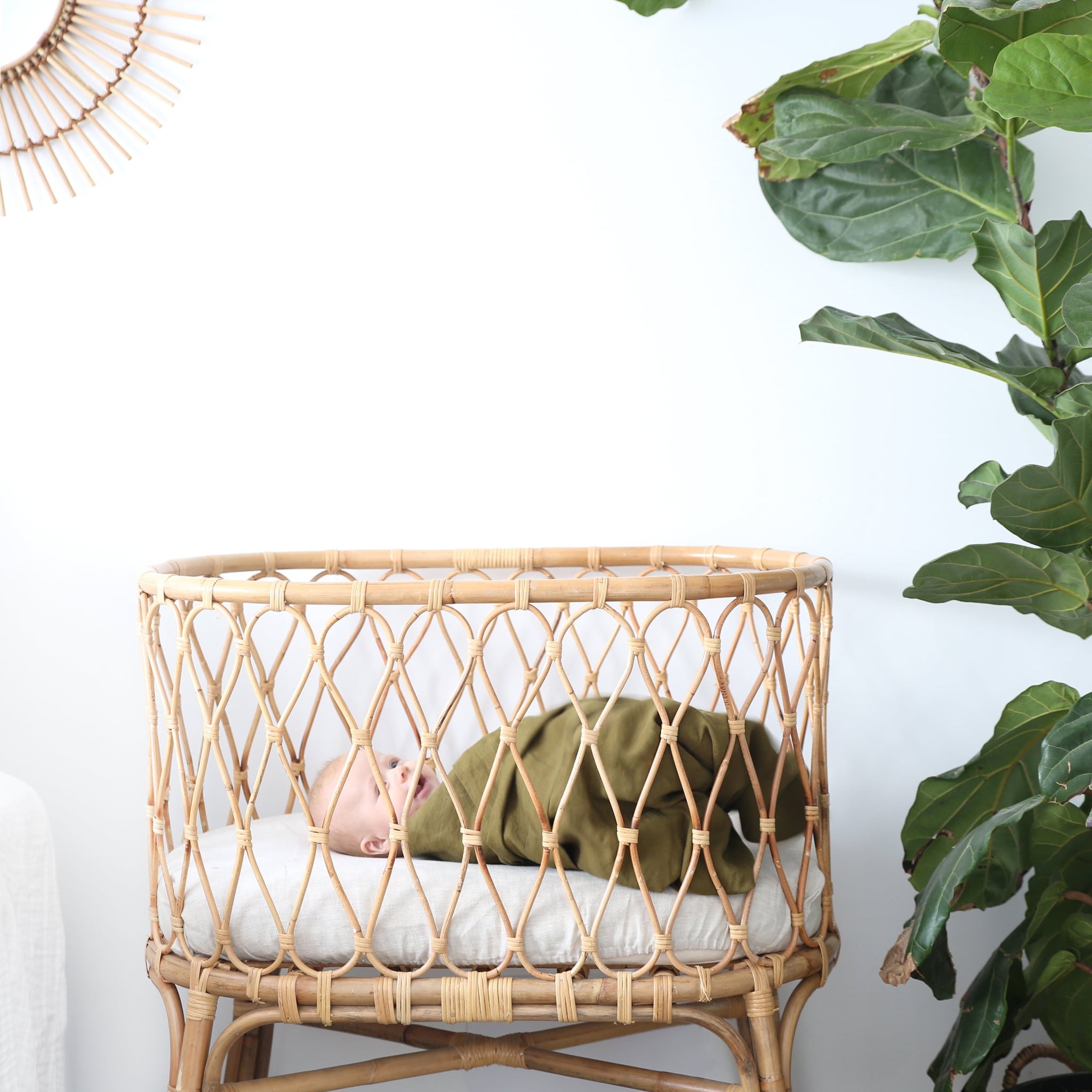 olive green swaddle