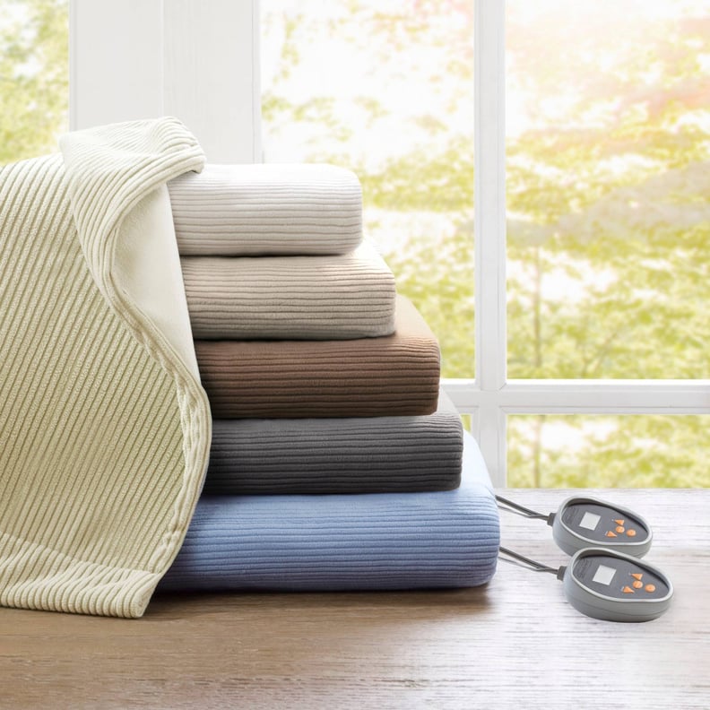 Best Microfleece Electric Heated Blanket: Beautyrest Knitted Electric Micro Fleece Bed Blanket