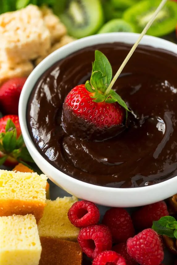 Chocolate Fondue Valentine S Day Dessert Recipes For 2 Popsugar Food Photo 4