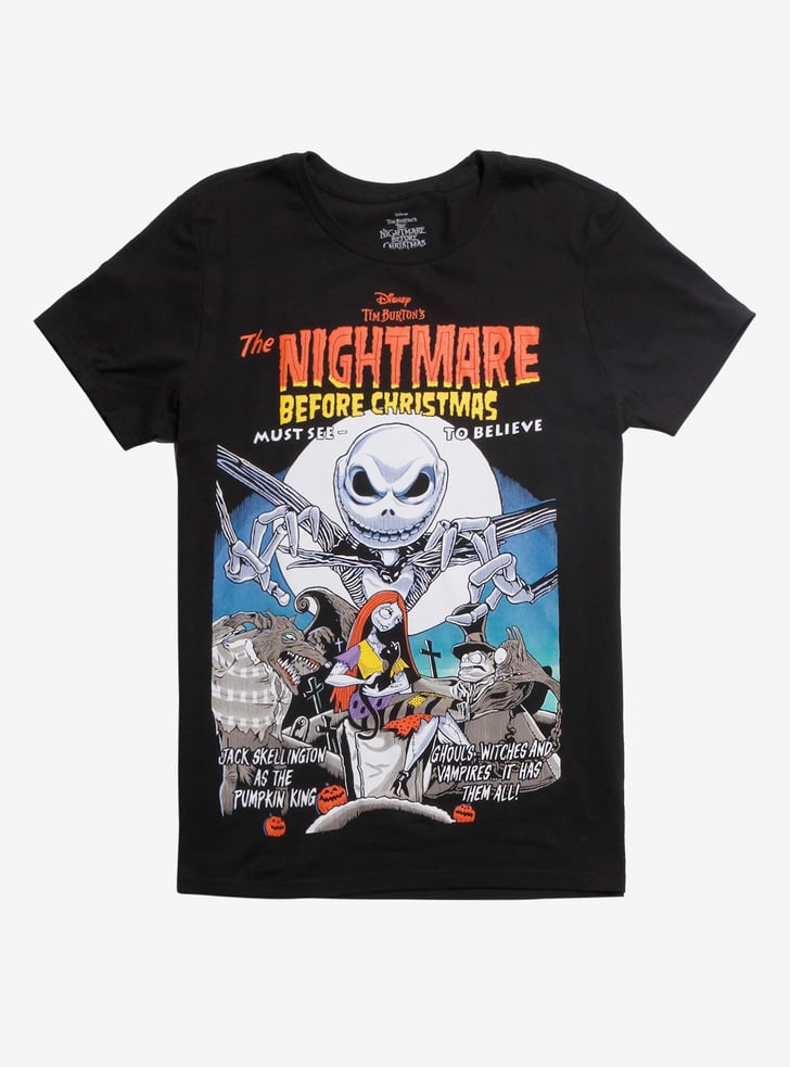 The Nightmare Before Christmas Vintage Movie Poster T-Shirt | Hot Topic ...
