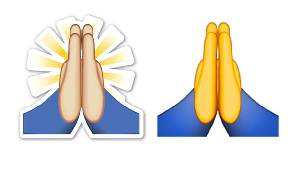 Prayer Hands Emoji | Emoji That Changed During the New Update ...