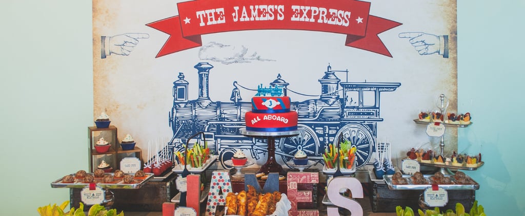 A Vintage-Train Birthday Party