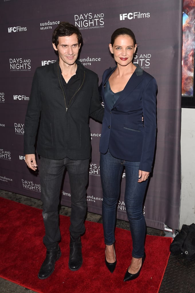 On Thursday, Katie Holmes hit the red carpet at the premiere of Days and Nights with the film's director, Christian Camargo.