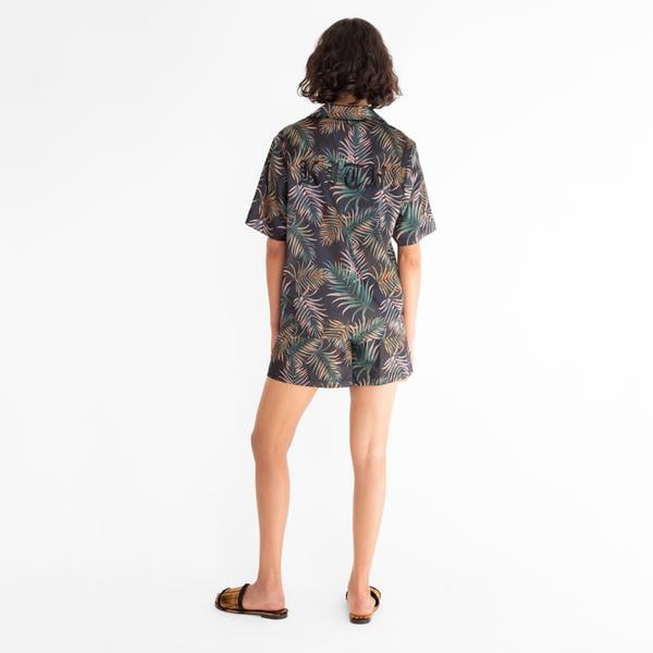 KITH Satin Ellen Short in Leaf Print