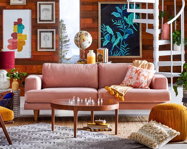 Drew Barrymore Flower Home Velvet Track Arm Sofa