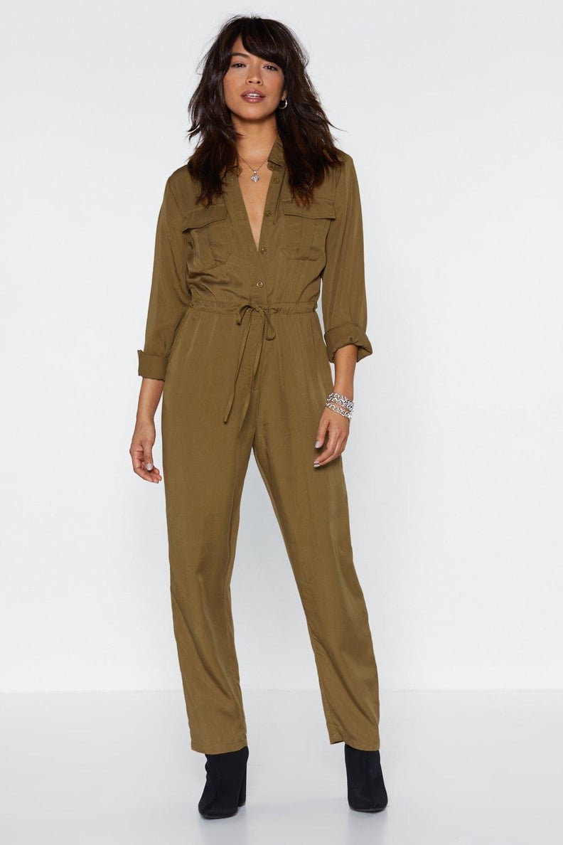 Nasty Gal Drawn Together Utility Jumpsuit