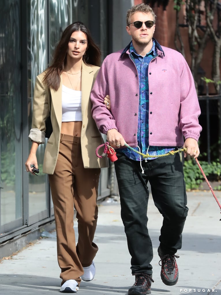 Emily Ratajkowski Channels the '90s in a Suit and Sneakers