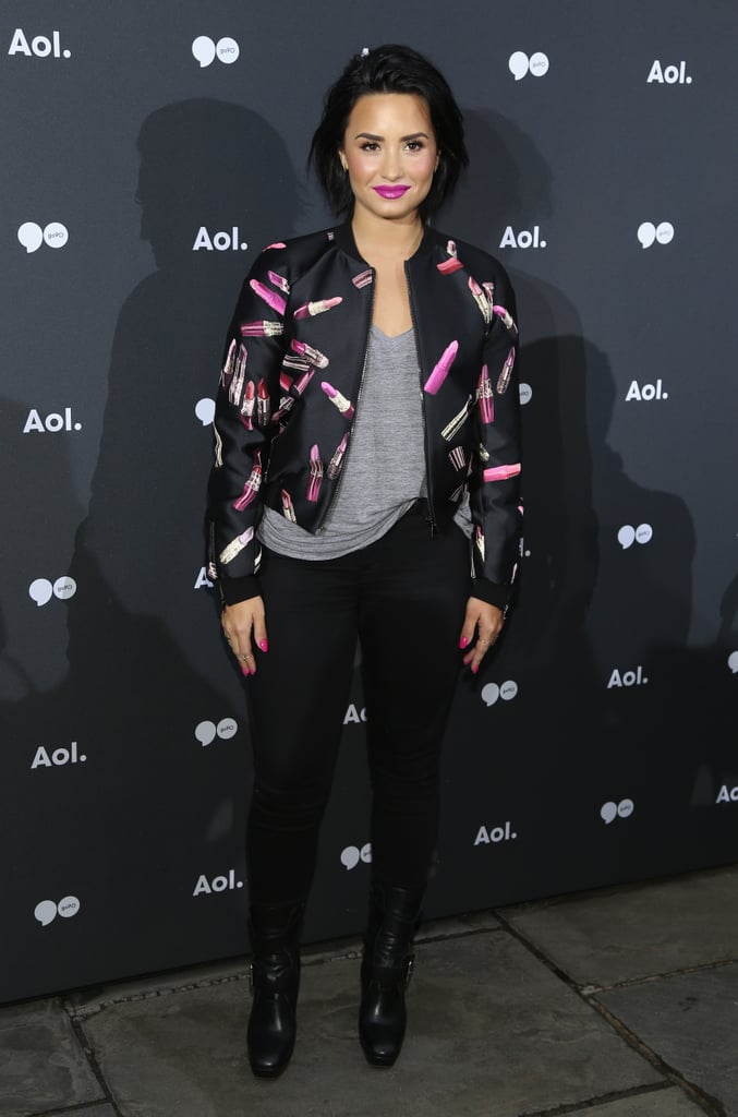 May at the AOL Newfront in New York City