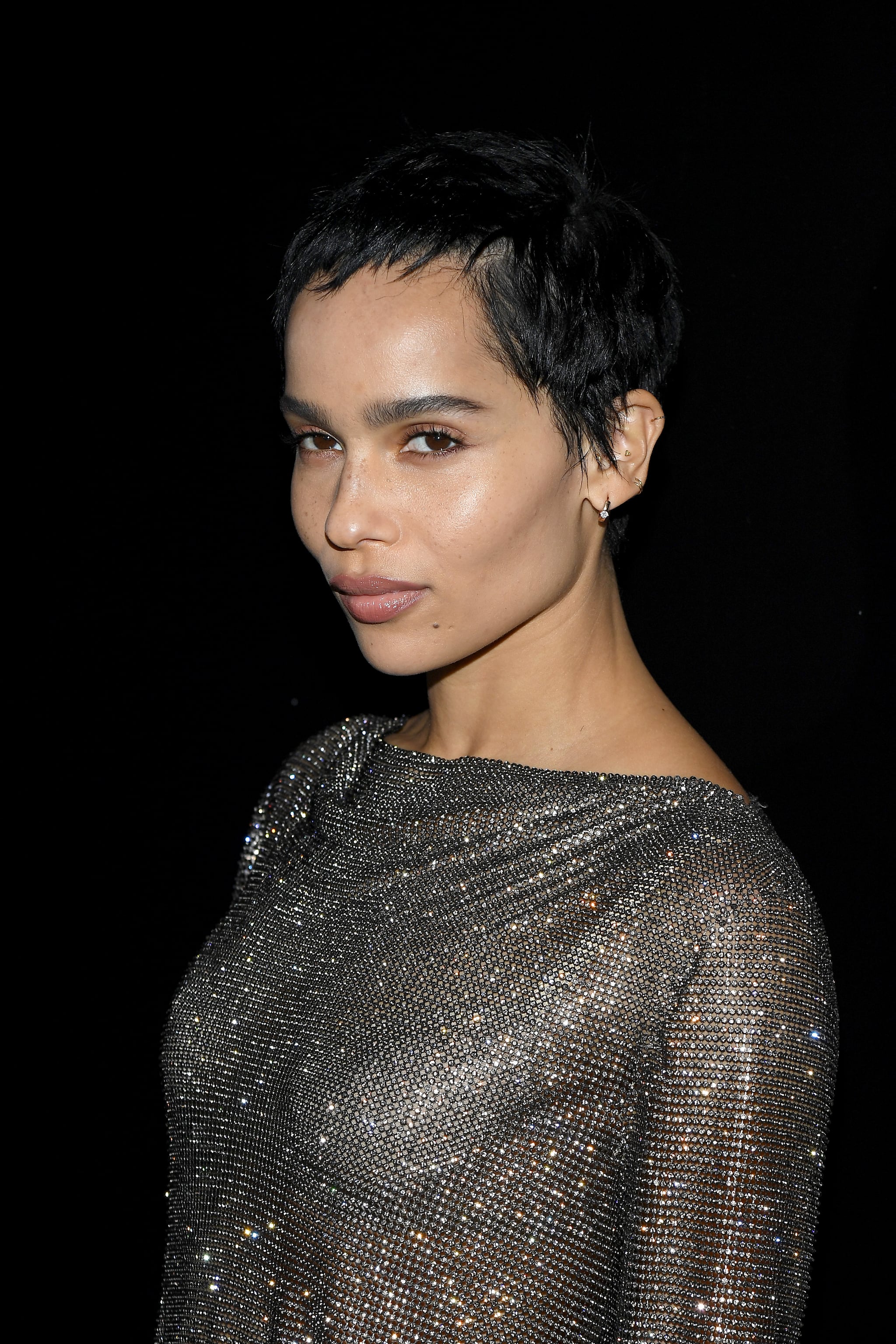 PARIS, FRANCE - FEBRUARY 25: (EDITORIAL USE ONLY) Zoe Kravitz attends the Saint Laurent show as part of the Paris Fashion Week Womenswear Fall/Winter 2020/2021 on February 25, 2020 in Paris, France. (Photo by Pascal Le Segretain/Getty Images)