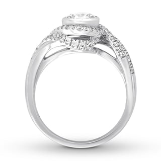 Diamond Engagement Ring 1-1/4 ct tw Round-cut 14K White Gold
