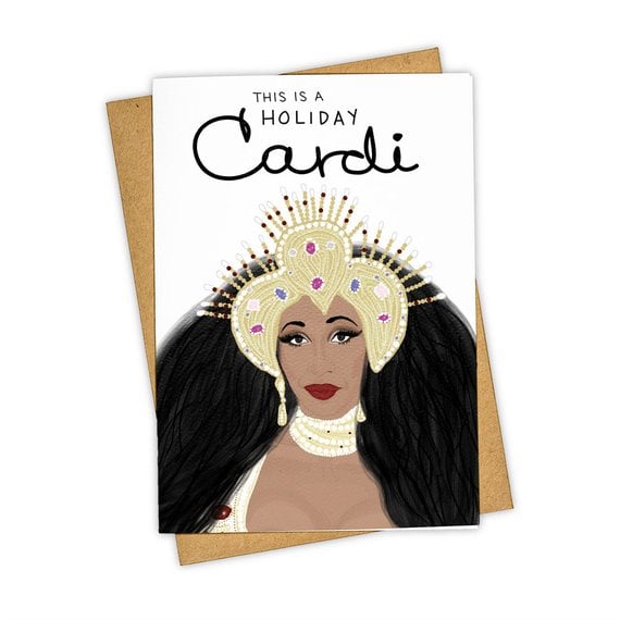 "This Is a Holiday Cardi" Greeting Card