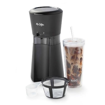 Mr. Coffee Iced Coffee Maker With Reusable Tumbler and Coffee Filter