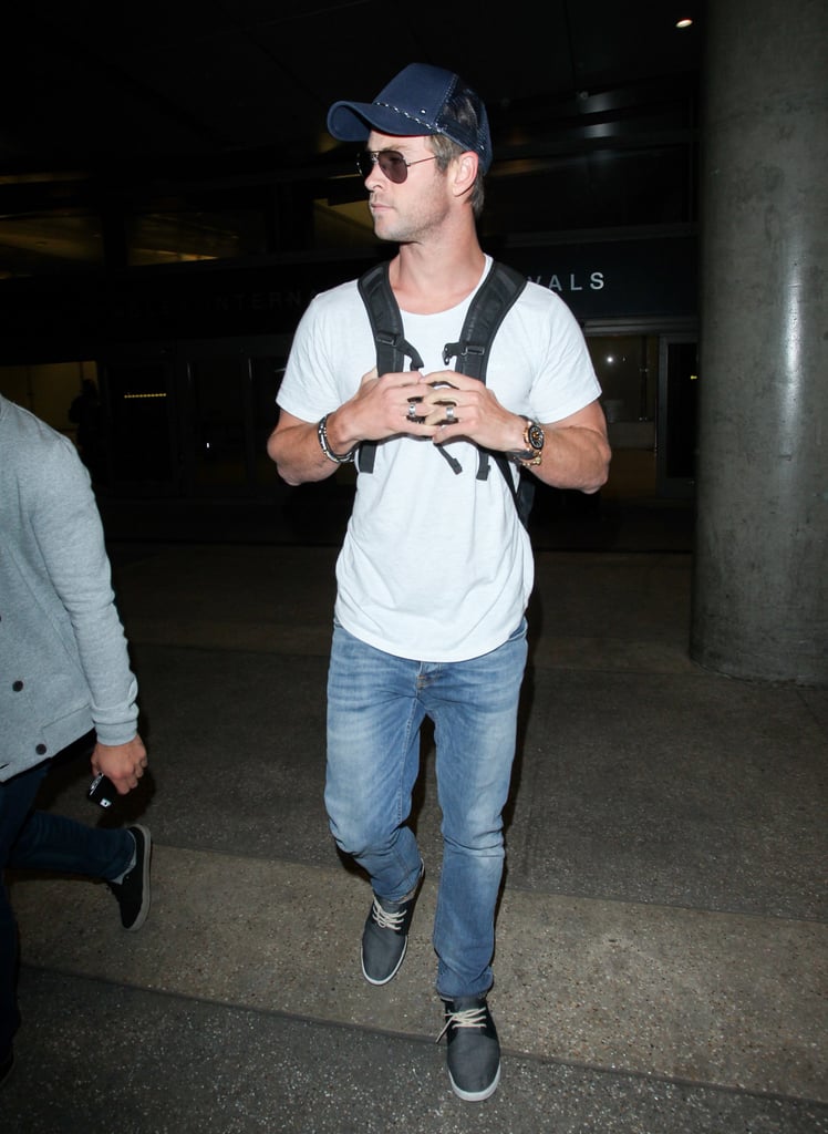 Chris Hemsworth at LAX