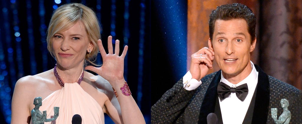 Cate Blanchett Calls Out Matthew McConaughey at SAG Awards