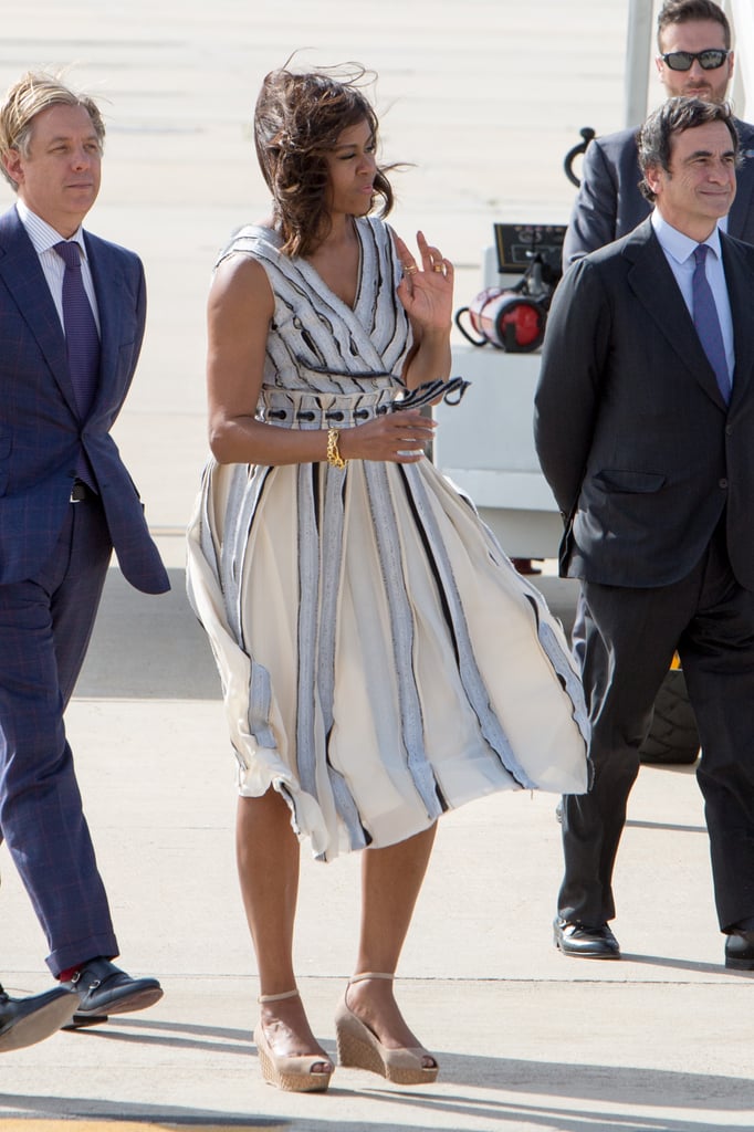 Michelle's Striped Dress
