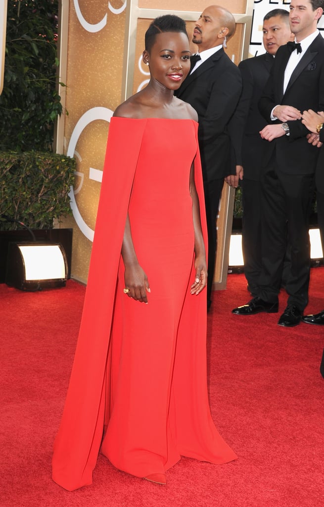 Lupita Nyong'o at the Golden Globes 2014