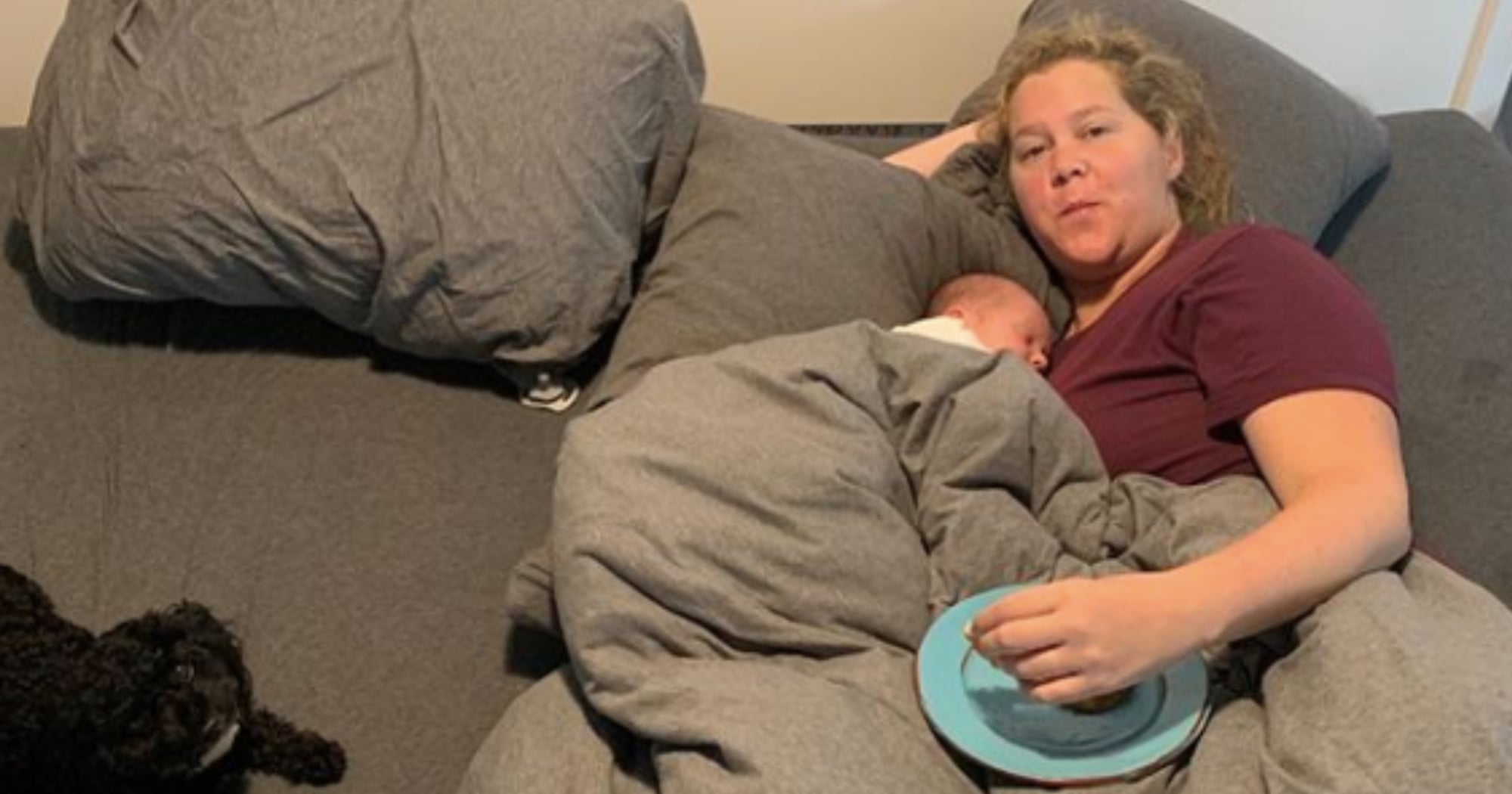 Amy Schumer Snuggles With Gene on Her Birthday | PS Family