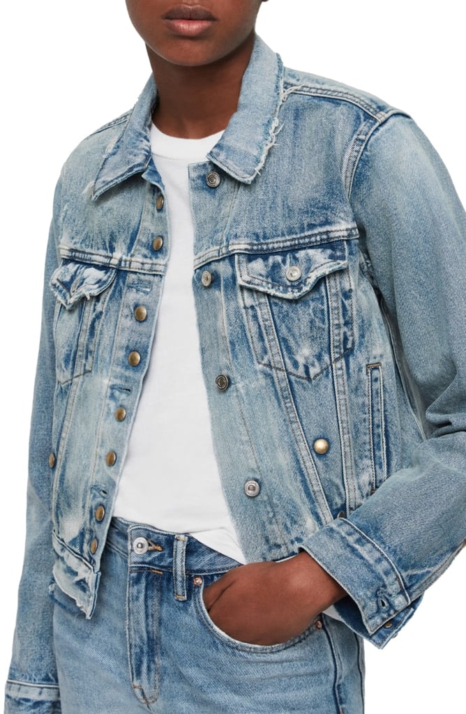 ALLSAINTS Lexi Snap Denim Jacket Best Jean Jackets For Women