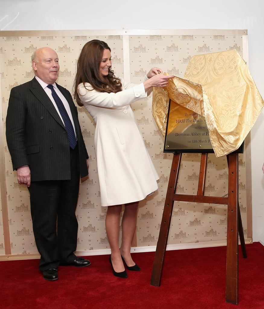Kate Middleton Visits the Downton Abbey Set