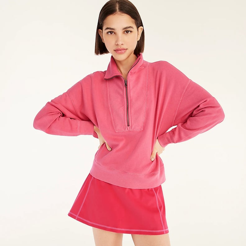 A Cute Sweatshirt: J.Crew Magic Rinse Half-Zip Sweatshirt