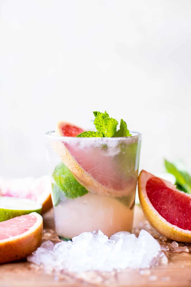 Minty Grapefruit Caipirinha