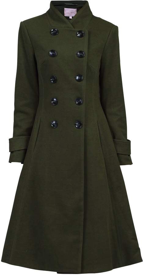 Jolie moi button front flared coat discount