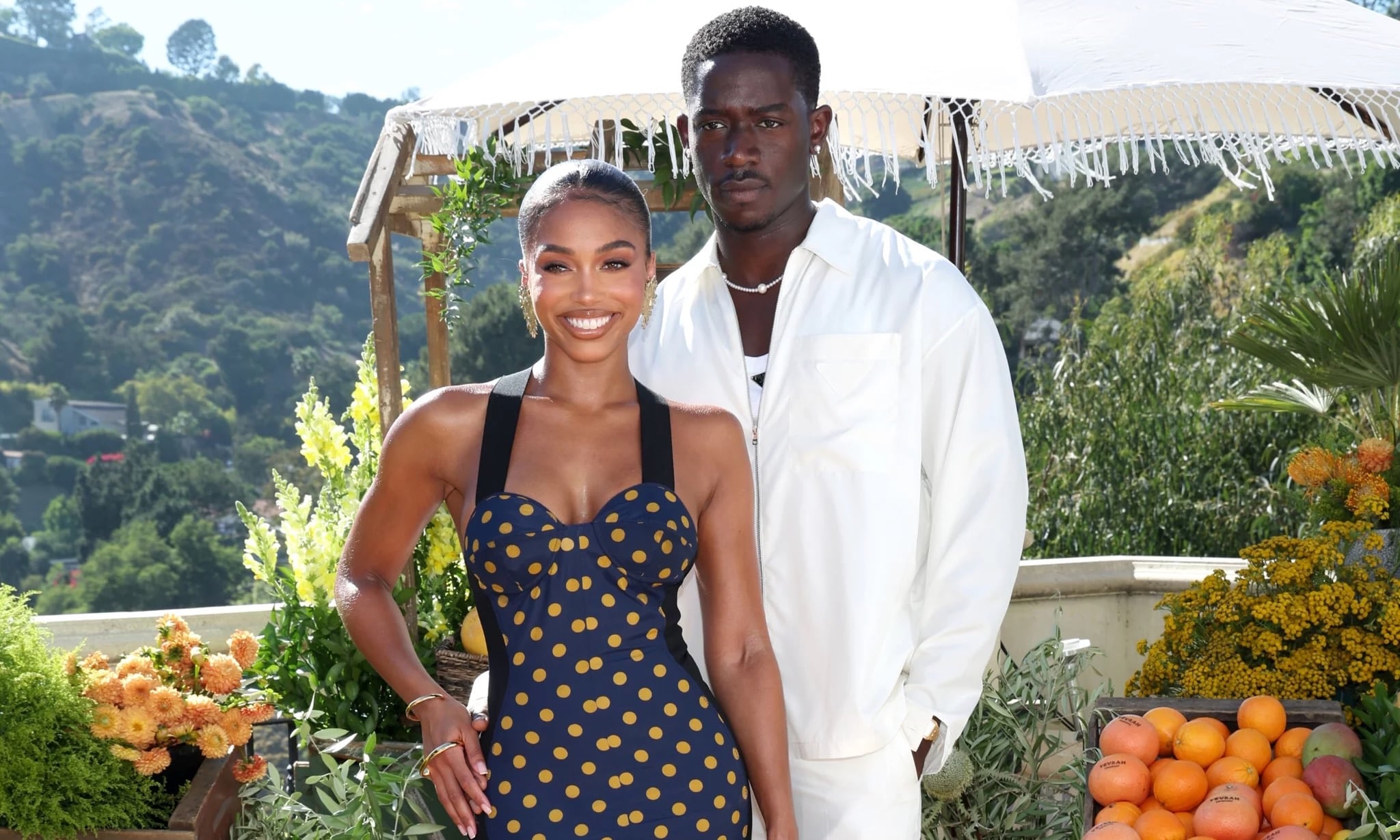 Lori Harvey and Damson Idris Posing in a Photo Together