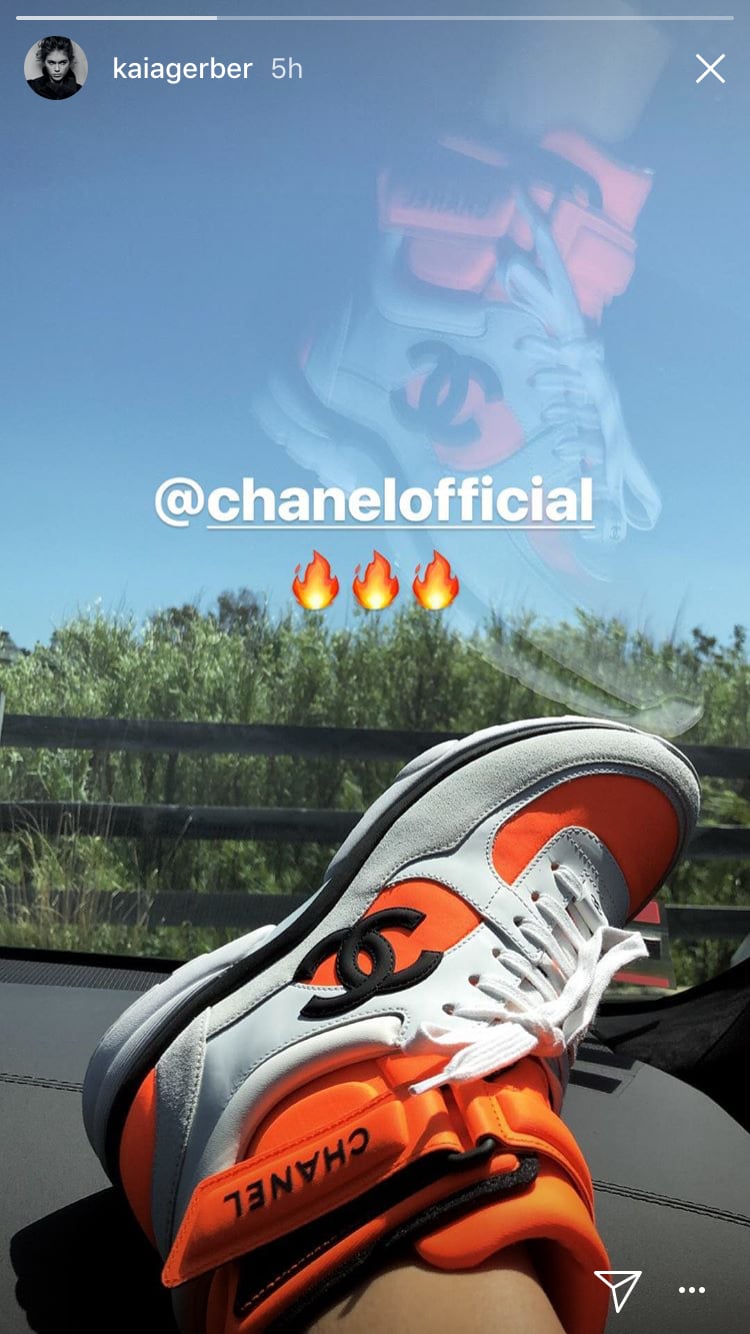 Kaia Chanel Sneakers POPSUGAR Fashion UK